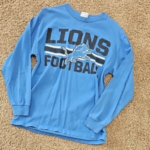 Team Apparel Lions Football Long Sleeve Shirt - Blue